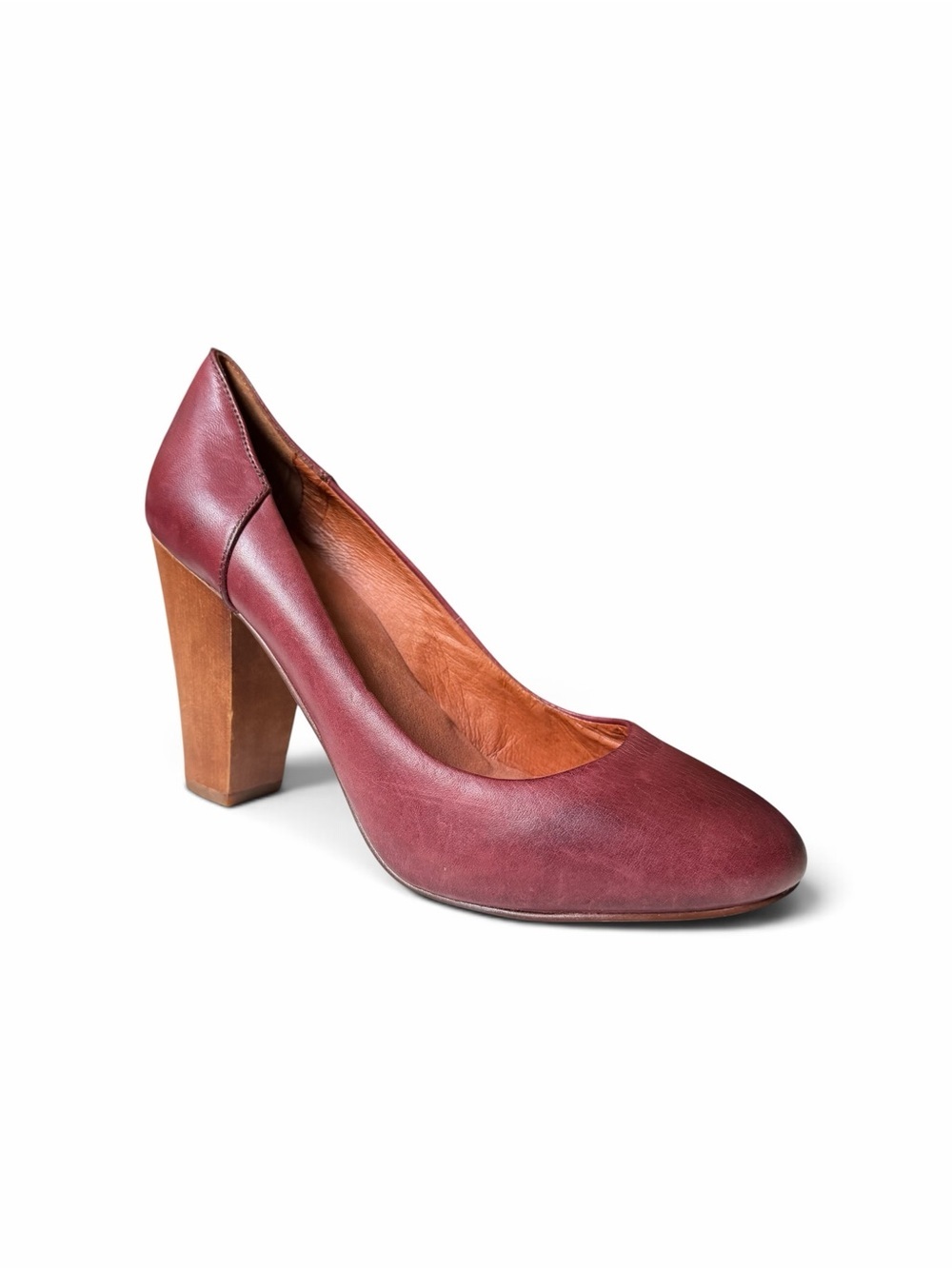 Madewell Frankie Pumps Oxblood Leather Heels Womens 7.5